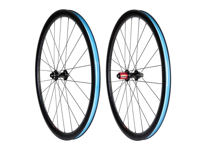 Halo Carbaura RCD35 Road Pair 35mm deep carbon Disc rim, 16/8H Ft/Rr 11sp Shimano click to zoom image