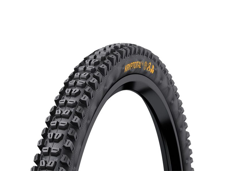 Continental Kryptotal Rear Downhill Tyre - Supersoft Compound Foldable Black & Black 29x2.40" click to zoom image