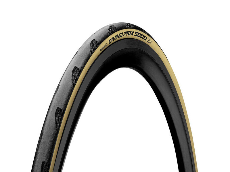 Continental Grand Prix 5000 Tyre - Foldable Blackchili Compound 2021 Black/Cream 700 X 25c click to zoom image
