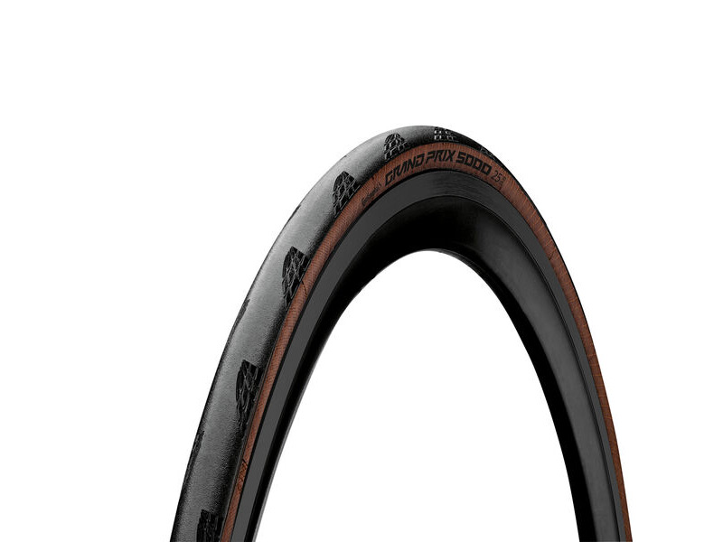 Continental Grand Prix 5000 Tyre - Foldable Blackchili Compound Black/Transparent: Black/Transparent 700 X 25c click to zoom image