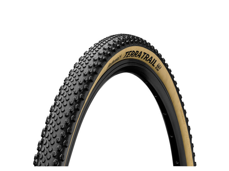 Continental Terra Trail Shieldwall Tyre - Foldable Puregrip Compound Black/Cream 700 X 35c click to zoom image