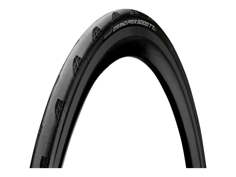 Continental Grand Prix 5000s Tubeless Ready Tt Tyre 2022: Black/Black 700x28c click to zoom image