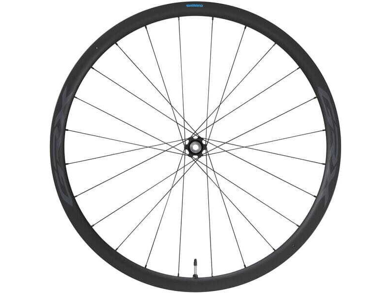Shimano WH-RX870 GRX 700C wheel, 12x100mm E-thru, Center Lock disc, carbon, front click to zoom image