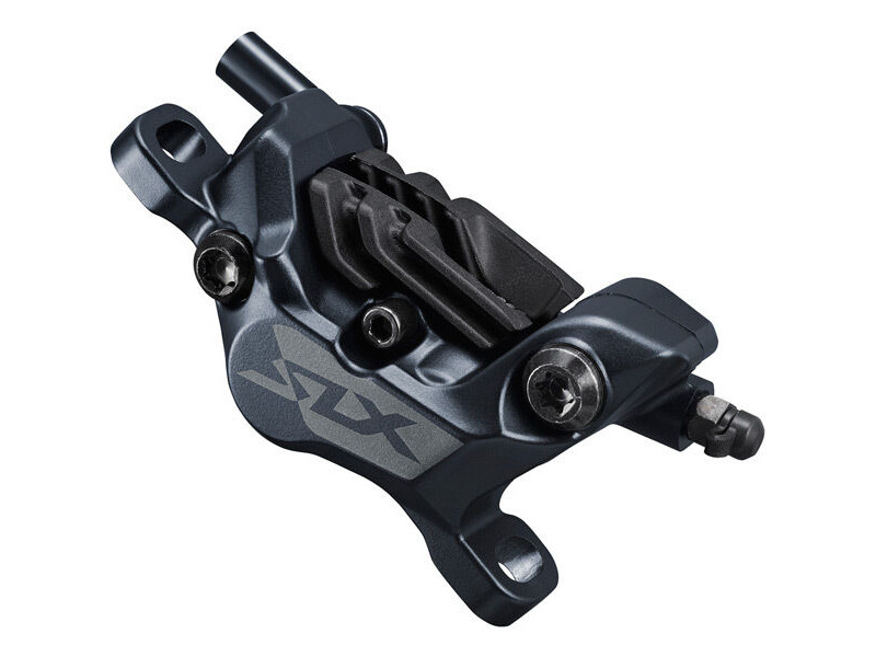 Shimano BR-M7120/BL-M7100 SLX 4 pot bled brake lever/post mount calliper, front right click to zoom image