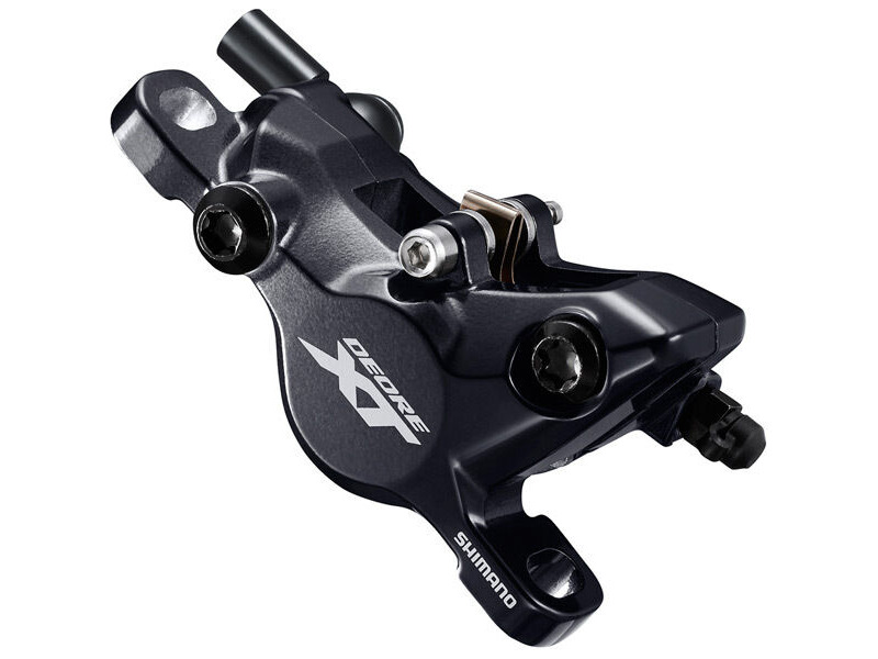 Shimano BR-M8100/BL-M8100 XT bled brake lever/post mount calliper, front right click to zoom image