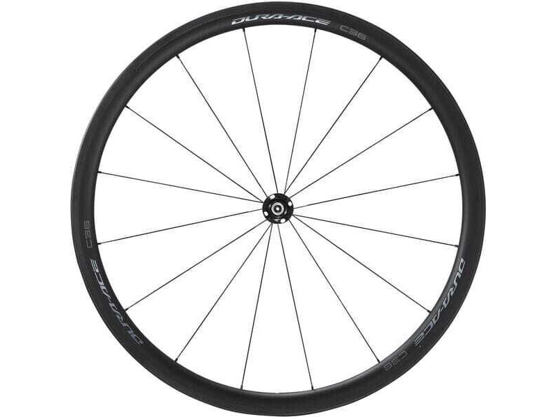 Shimano WH-R9200-C36-TU Dura-Ace Carbon tubular 36 mm, front Q/R click to zoom image