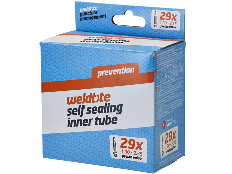 Weldtite Self-Sealing 29 x 1.90 - 2.35" Inner Tube - Presta Valve click to zoom image