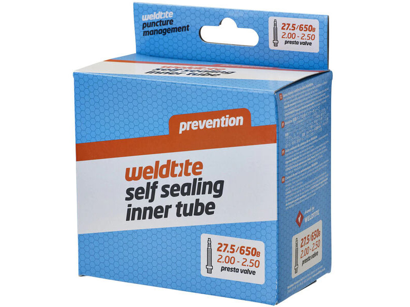 Weldtite Self-Sealing 27.5 x 2.0 - 2.50" Inner Tube - Presta Valve click to zoom image