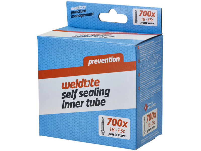 Weldtite Self-Sealing 700 x 18 - 25c Inner Tube - Presta Valve click to zoom image