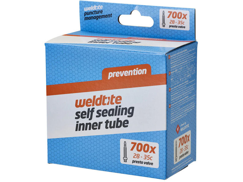 Weldtite Self-Sealing 700 x 28 - 35c Inner Tube - Presta Valve click to zoom image