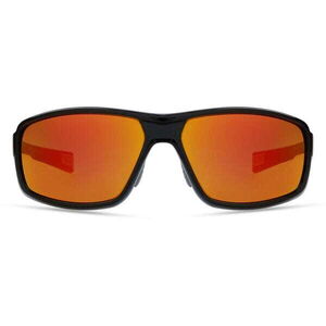 Madison Target Glasses - gloss black / fire mirror click to zoom image