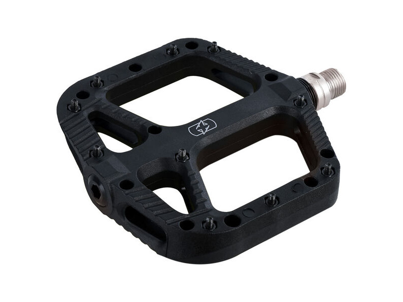 Oxford Loam 20 Nylon Flat Pedals Black click to zoom image