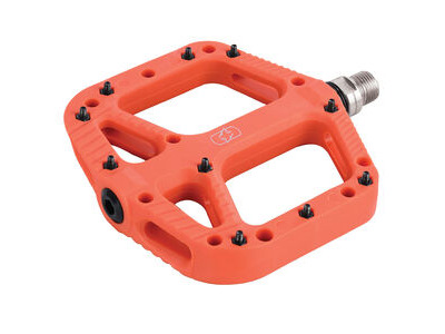 Oxford Loam 20 Nylon Flat Pedals Black  ORANGE  click to zoom image