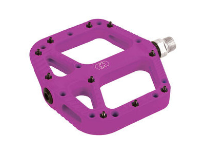 Oxford Loam 20 Nylon Flat Pedals Black  PURPLE  click to zoom image