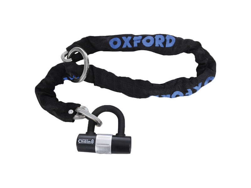 Oxford Chain8 Chain Lock & Mini Shackle 8mm x 1000mm click to zoom image