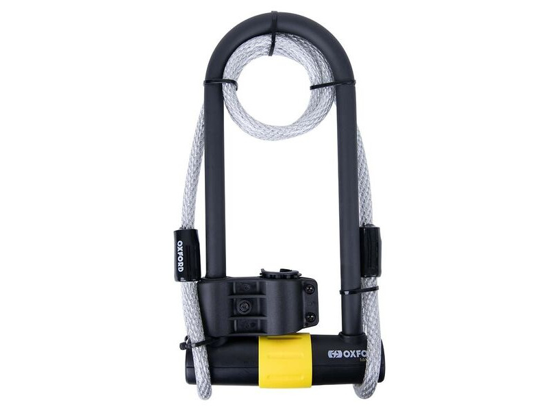 Oxford Magnum Duo U-lock (170x315mm) with Bracket & Cable click to zoom image