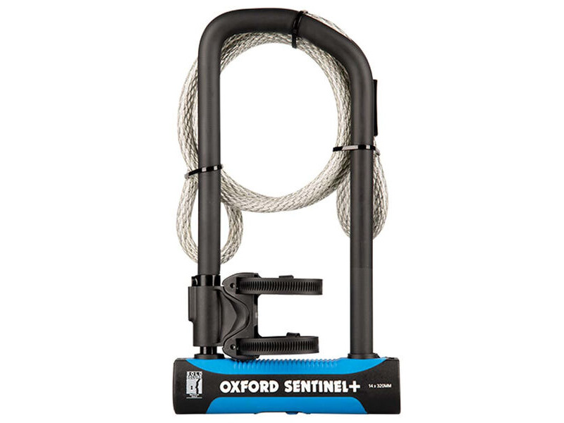 Oxford Sentinel Pro Duo D-Lock 320mm x 177mm + cable click to zoom image