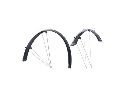 Oxford 700c Hybrid 56mm Mudguard Set Black