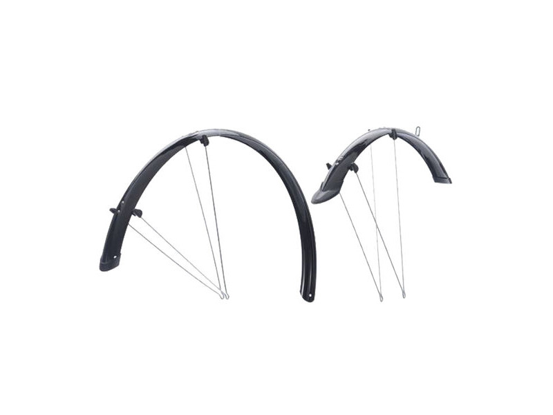 Oxford 700c Hybrid 56mm Mudguard Set Black click to zoom image