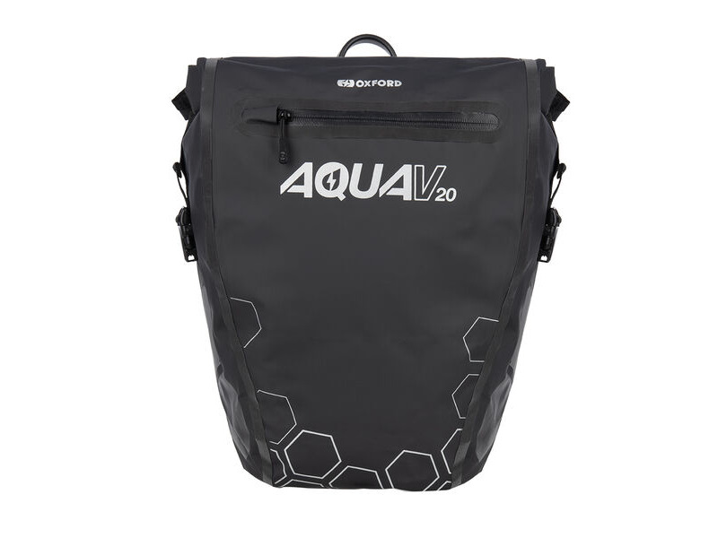 Oxford Aqua V 20 Single QR Pannier Bag Black click to zoom image