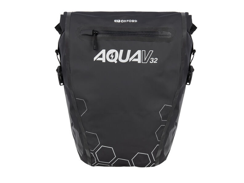 Oxford Aqua V 32 Double Pannier Bag Black click to zoom image