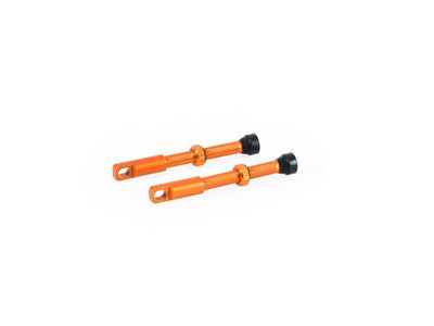 Oxford Tubeless Alloy Valve 48mm Orange