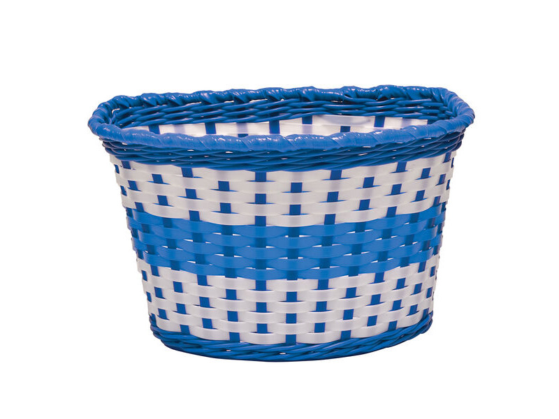 Oxford Junior Woven Basket - Blue click to zoom image