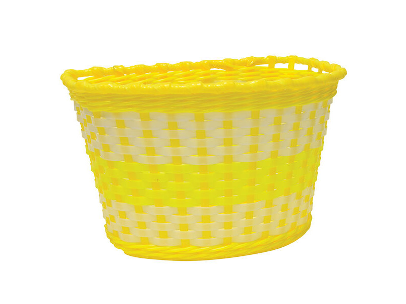 Oxford Junior Woven Basket - Yellow click to zoom image