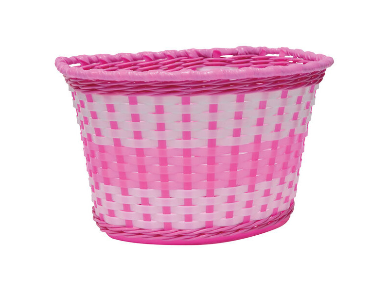 Oxford Junior Woven Basket - Pink click to zoom image