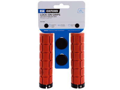 Oxford Lock On Fat Grips  RED  click to zoom image
