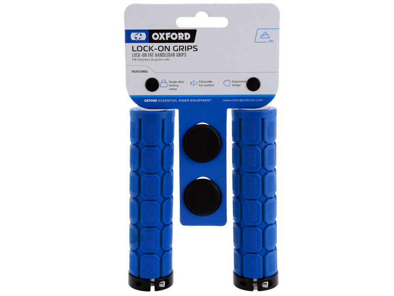 Oxford Lock On Fat Grips Dark Blue click to zoom image