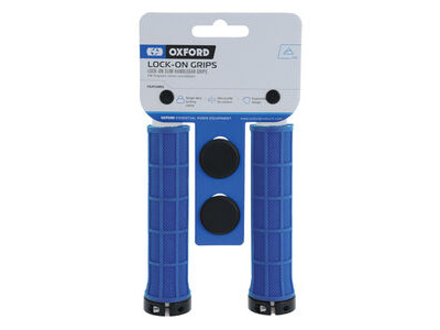 Oxford Lock On Slim Grips  DARK BLUE  click to zoom image