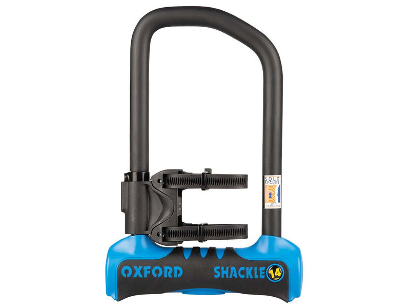 Oxford Shackle14 Pro D-Lock 260mm x 177mm BLUE click to zoom image