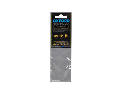 Oxford Bright Stickers - Reflective 25 x 150mm (4 pcs)