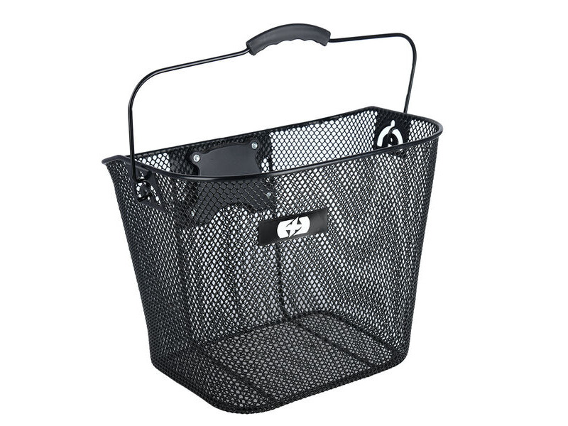 Oxford Wire Front Basket Quick Release - Black click to zoom image