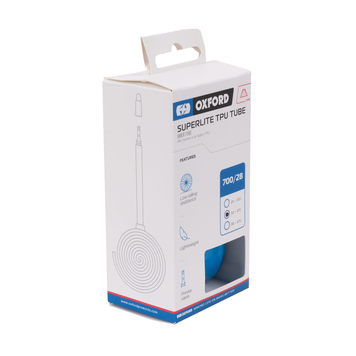 Oxford SuperLite TPU Inner Tube 700 x 38-47c Presta