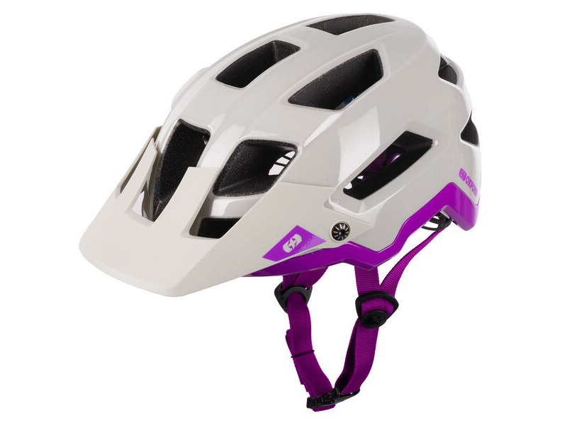 Oxford Altius Helmet Gloss Grey/Purple click to zoom image