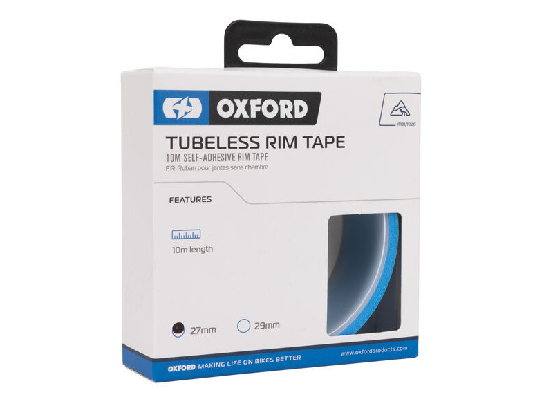 Oxford Tubeless Rim Tape 27mm x 10M click to zoom image