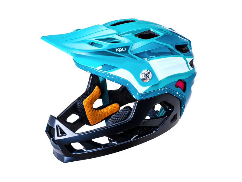 Kali Protectives Maya Full Face Child Race Gls Teal click to zoom image