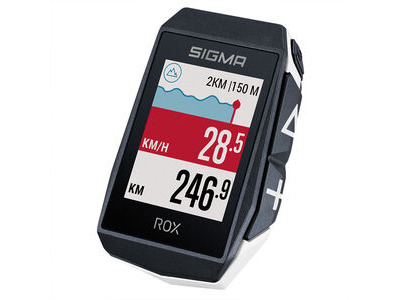 Sigma ROX 11.1 EVO GPS Cycle Computer (White) HR Set