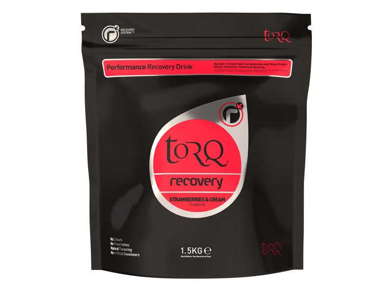 Torq Fitness Recovery Drink (1 X 1.5kg): Strawberries & Cream click to zoom image