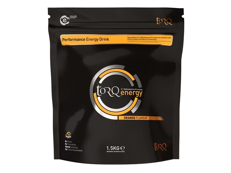 Torq Fitness Energy Drink (1 X 1.5kg): Orange click to zoom image