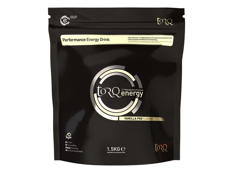 Torq Fitness Energy Drink (1 X 1.5kg): Vanilla Pod click to zoom image