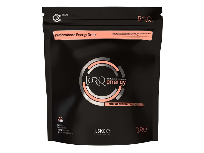 Torq Fitness Energy Drink (1 X 1.5kg): Pink Grapefruit click to zoom image