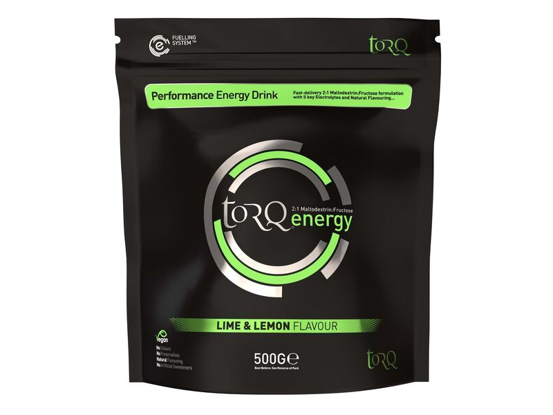 Torq Fitness Natural Energy Drink (1 X 500g): Lime & Lemon click to zoom image