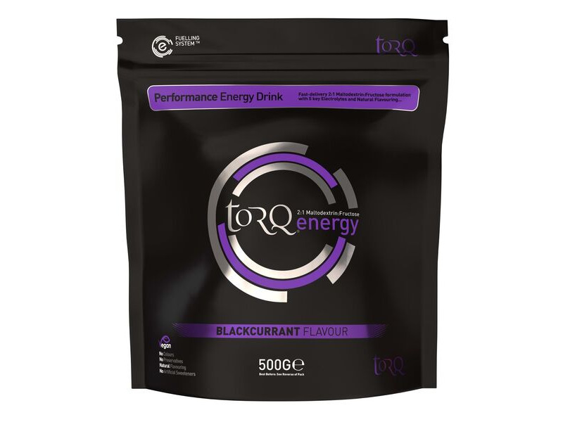 Torq Fitness Natural Energy Drink (1 X 500g): Blackcurrant click to zoom image