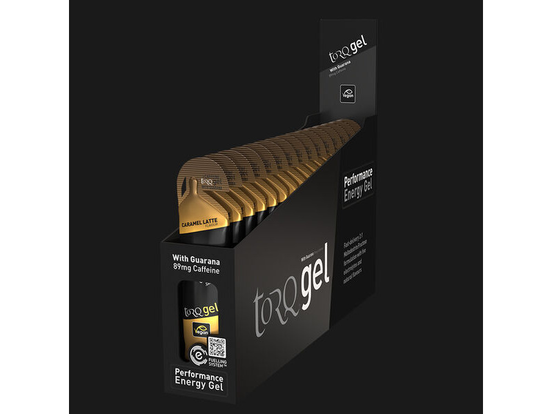 Torq Fitness Caramel Latte Energy Gel With Guarana - Caffeinated (1x 45g) Caramel Latte With Guarana click to zoom image