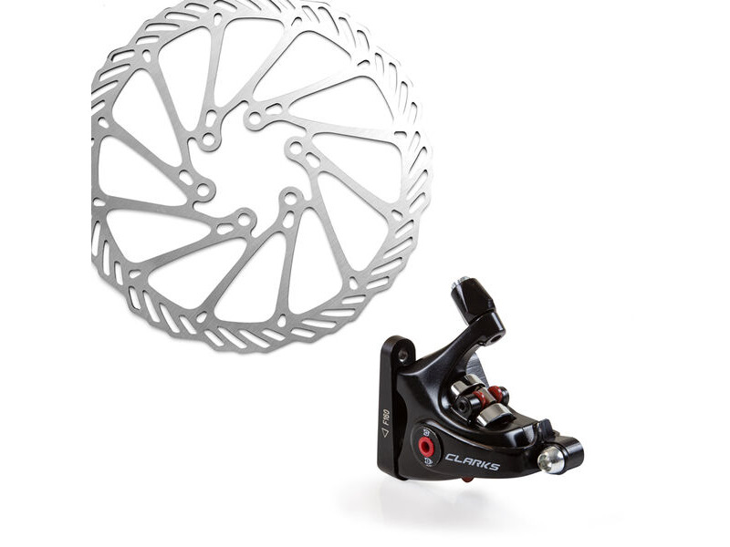 Clarks Cycle Systems CMD-22 Flat Mount Mechanical F&R 160/140 Brakeset click to zoom image