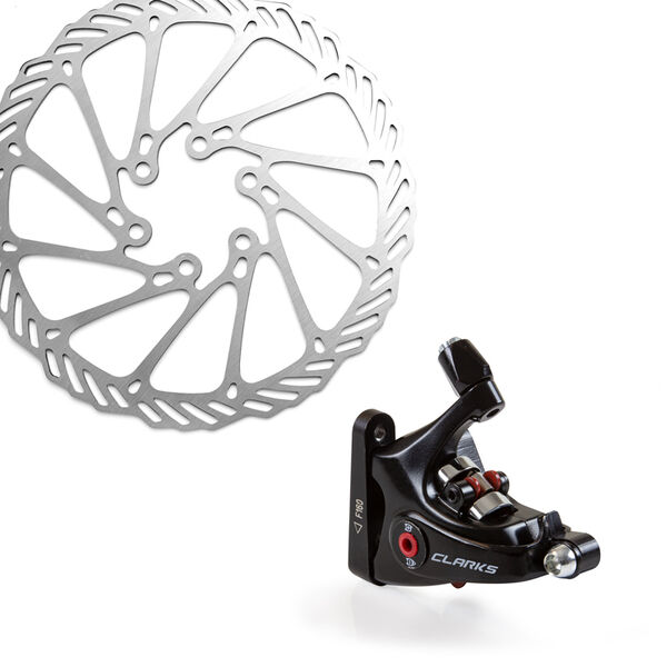 Clarks Cycle Systems CMD-22 Flat Mount Mechanical F&R 160/140 Brakeset click to zoom image