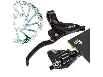 Clarks Cycle Systems E-Clout Hydraulic 180/160 E-Brake Disc Brakeset